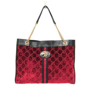 GUCCI Black Leather Shoulder Bag